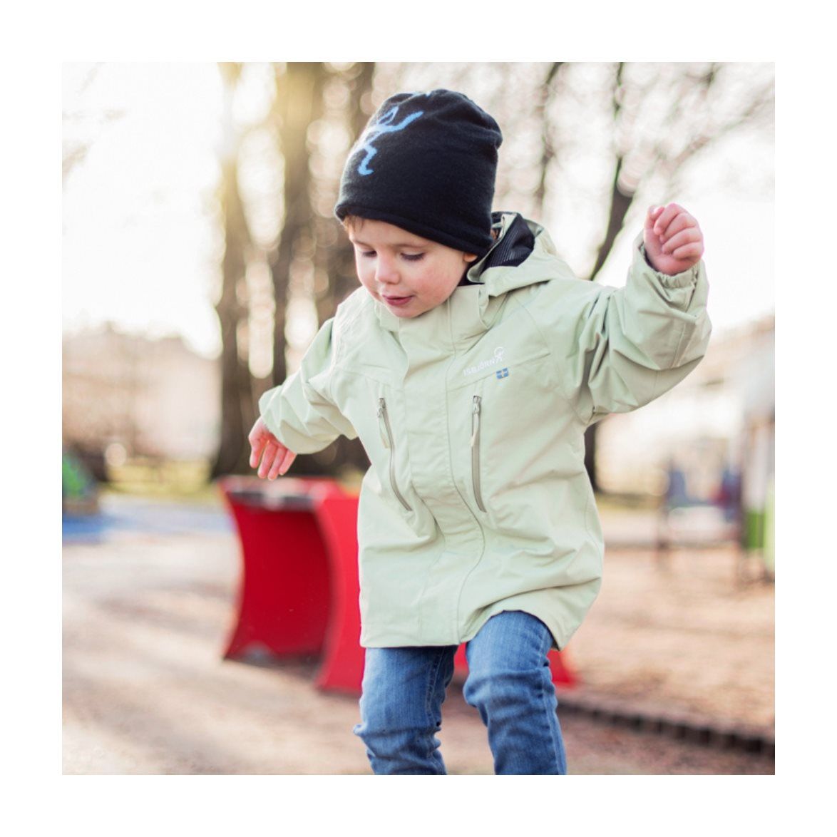 Isbjörn of Sweden Kids' Storm Hard Shell Jacket Forest Dew | Buy